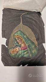 Foglia di Pipal dipinta a mano