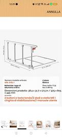 Sponda letto pieghevole