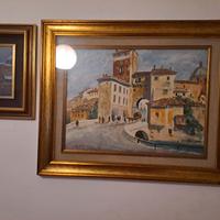 quadri dipinti olio vecchia milano 