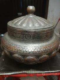 Antico Vaso Zuppiera Fine '800 Inizio '900 in rame