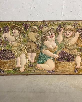 QUADRI IN RILIEVO de" LA VENDEMMIA"