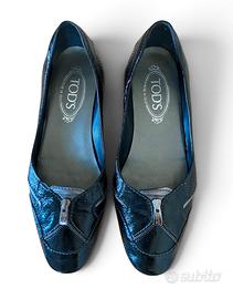 Ballerine Tod's in pelle lucida nera Tg. 38 1/2
