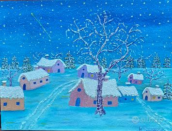 Quadro olio su tavola