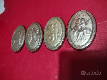 Set 4 Placche Argento "Le Quattro Stagioni"