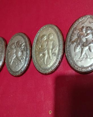 Set 4 Placche Argento "Le Quattro Stagioni"
