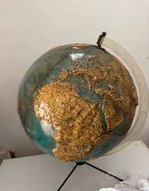 Mappamondo Rilievo Vintage Rico firenze anni 60