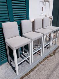 4 sedie bar isola piano snack o tavolo alto