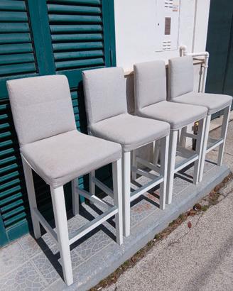 4 sedie bar isola piano snack o tavolo alto