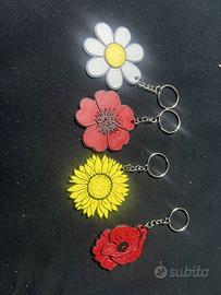 Portachiavi Fiori 3D