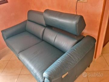 Divano in pelle con relax elettrico