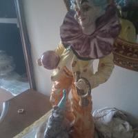 statua clown vintage