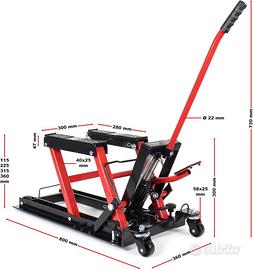 Pedana sollevamento moto, sollevatore moto