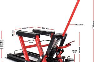 Pedana sollevamento moto, sollevatore moto