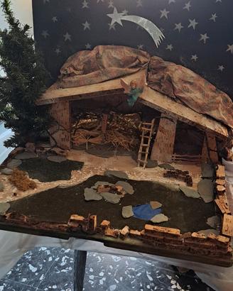 capanna per presepio
