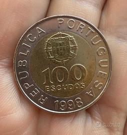Moneta 100 Escudos Portogallo 1998 - Pedro Nunes
