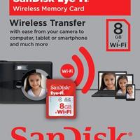 Scheda SD Sandisk Eye-Fi 8GB + WI-FI senza fili