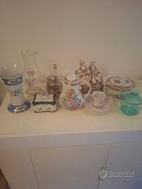 Blocco di porcellane, vetri  e ceramiche