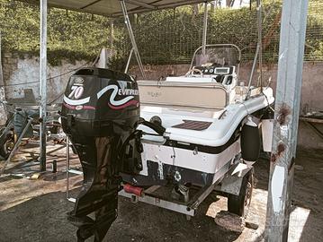 barca open 5,5 metri motore 70 CV