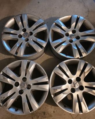 4 Cerchi in lega da 17" Peugeot Citroen