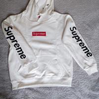 Felpa con Cappuccio Bianca "Supreme Style" - Nuova