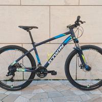 Bici Mtb 27,5" front Btwin Rockrider 520, c. nuova