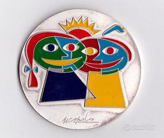 i COLORI DEL FUTURO MEDAGLIA di UGO NESPOLO 1999