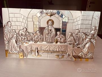 Quadro Ultima Cena in Argento 925 Leader Argenti