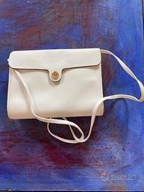 BORSA TRACOLLA DIOR PELLE BIANCA VINTAGE