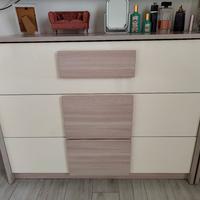 Cassettiera Moderna 3 Cassetti - Effetto Legno e C