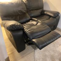 Divano 2 posti con recliner manuali