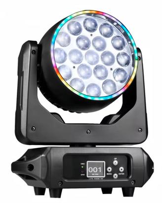 Testa Mobile Wash Zoom Led 19x15w RGBW Ring RGB