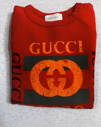 Felpa rossa Gucci