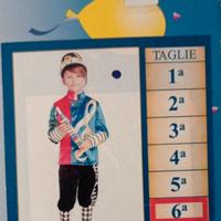 Vestito carnevale veneziano nota musicale taglia 6