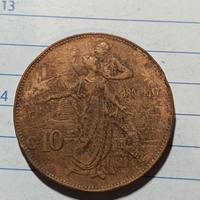 10 centesimi 1911 cinquantenario 