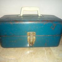 vecchia antica cassetta attrezzi vintage pesca usa