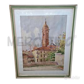 QUADRO UMBERTO CUZZI ACQUARELLO 78X62