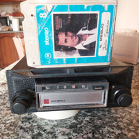 Autoradio national stereo 8 con cassetta omaggio