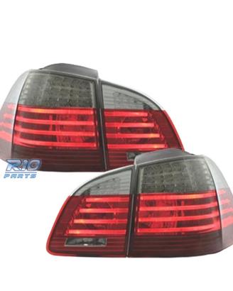 FANALI BMW E61 03-07 LIGHT BAR ROSSO AFFUMICATO