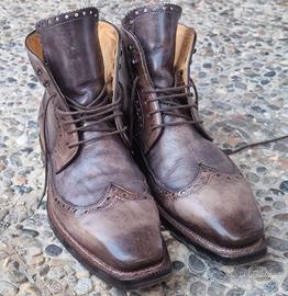 Stivaletto in pelle invecchiata da uomo taglia 42