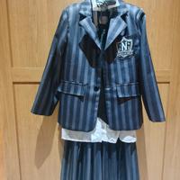 Vestito di Mercoledì Addams Nevermore 10 anni