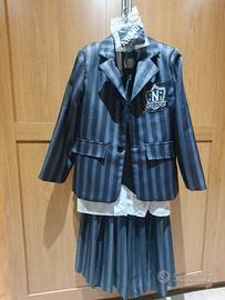Vestito di Mercoledì Addams Nevermore 10 anni