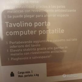 tavolino porta computer portatile