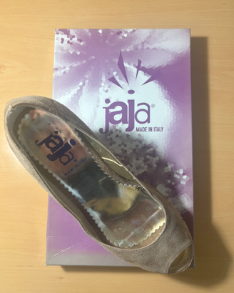 Scarpe JAJA camoscio tortora - Donna