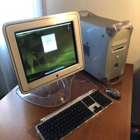 PowerMac Pro G4 con 2 monitor + tastiera e mouse
