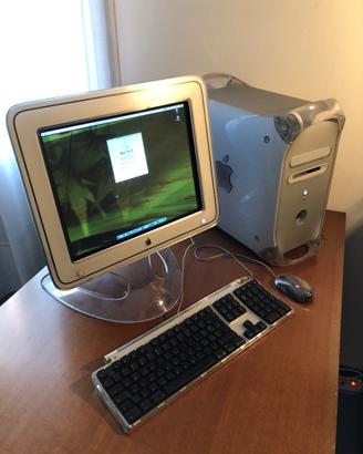 PowerMac Pro G4 con 2 monitor + tastiera e mouse