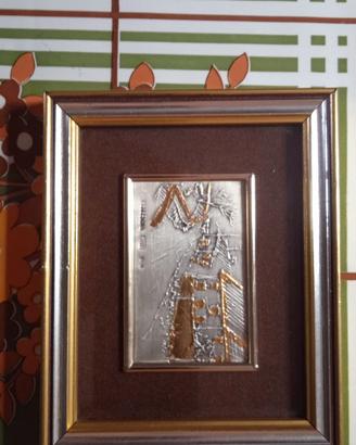 piccolo quadro di Morbidoni e Pellegrini in argent