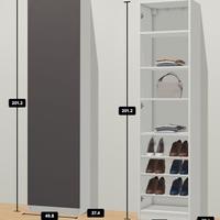 Armadio Ikea con anta wengé