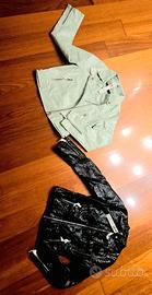 2 GIUBBINI ecopelle donna XS – nero e verde menta