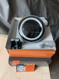 Faro led evok per vespa 50 faro tondo