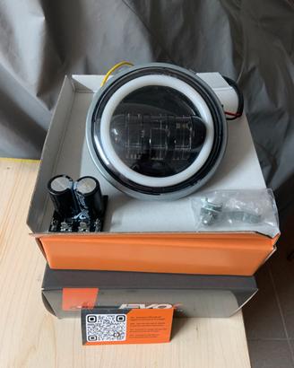 Faro led evok per vespa 50 faro tondo